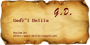 Geél Delila névjegykártya